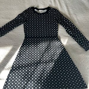 Maison Jules Black and White Polka Dot Dress